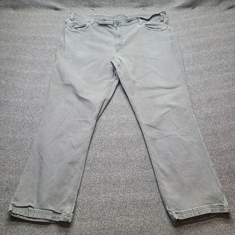 Duluth Flex Fire Hose Pants Mens 48x32 Grey Excellent Relaxed Fit Workwear